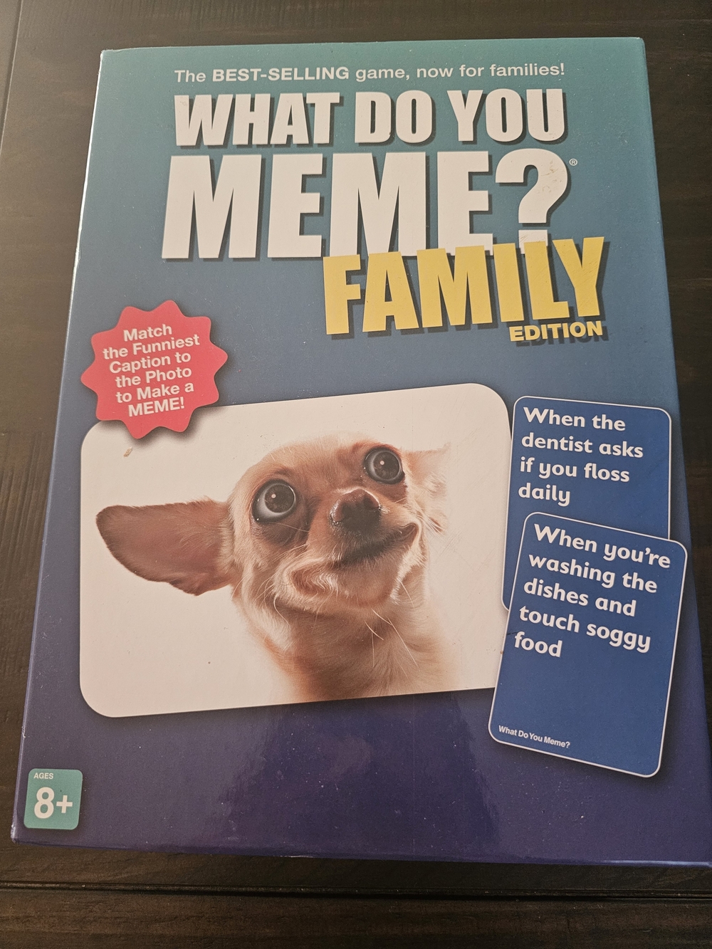 What Do You Meme? Family Edition Party Card Game - Blue